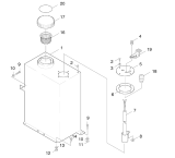KÄRCHER Professional Ersatzteile Hochdruckreiniger Heisswasser HDS 1200 BE 1.812-112.0 Tank Brennstoff