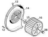 KÄRCHER Professional Ersatzteile Hochdruckreiniger Heisswasser HDS 890 C  EU 1.873-901.0 Geblaese II