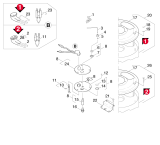 KÄRCHER Professional Ersatzteile Hochdruckreiniger Heisswasser HDS 500 CI      EU 1.890-401.0 Brennerdeckel