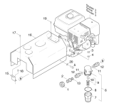KÄRCHER Professional Ersatzteile Hochdruckreiniger Kaltwasser HD 1020 B 1.810-920.0 Einzelteile