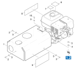 KÄRCHER Professional Ersatzteile Hochdruckreiniger Kaltwasser HD 1050 B       EU 1.810-987.0 Einzelteile Haube
