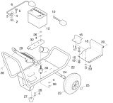 KÄRCHER Professional Ersatzteile Hochdruckreiniger Kaltwasser HD 1050 DE      EU 1.810-988.0 Grundrahmen