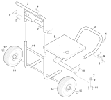 KÄRCHER Professional Ersatzteile Hochdruckreiniger Kaltwasser HD 830 B        EU 1.187-108.0 Grundrahmen