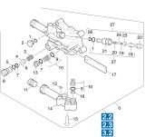 KÄRCHER Professional Ersatzteile Hochdruckreiniger Kaltwasser HD 2700 DH 1.194-117.0 Zylinderkopf