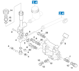 KÄRCHER Professional Ersatzteile Hochdruckreiniger Kaltwasser DELAVAL C 2450 1.292-505.0 Ventile