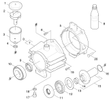 KÄRCHER Professional Ersatzteile Hochdruckreiniger Kaltwasser HD 1050 DE      EU 1.878-122.0 Antrieb