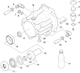 KÄRCHER Professional Ersatzteile Hochdruckreiniger Kaltwasser HD 1050 B       EU 1.810-940.0 Antrieb