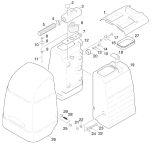 KÄRCHER Professional Ersatzteile Bodenreiniger BD 450          EU 1.032-120.0 Haube und Behaelter