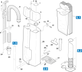 KÄRCHER Professional Ersatzteile Sauger TBS 35 E        EU 1.033-121.0 Oberteil Einzelteile
