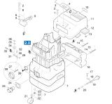 KÄRCHER Professional Ersatzteile Sauger NT 551 ECO-PROFIEU 1.734-341.0 Gehaeuse Aussenteil