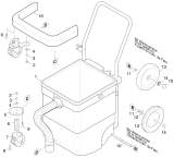KÄRCHER Professional Ersatzteile Sauger NT 601 KF       EU 1.459-671.0 Geraet Unterteil