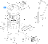 KÄRCHER Professional Ersatzteile Sauger DeLaval 220   EU 1.937-903.0 Gehaeuse Aussenteil