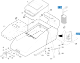 KÄRCHER Professional Ersatzteile Bodenreiniger BR 550 XL PACKAGE 1.067-804.0 Oberteil Einzelteile