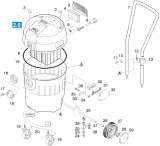 KÄRCHER Professional Ersatzteile Sauger WD 652          EU 1.036-181.0 Gehaeuse Aussenteil