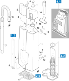 KÄRCHER Professional Ersatzteile Sauger CV 36/2 TORNADO 1.033-313.0 Geraet Einzelteile