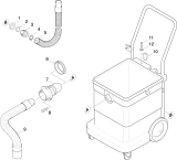 KÄRCHER Professional Ersatzteile Sauger NT 601 O. ZUBEHOER 1.458-141.0 Schlauch