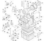 KÄRCHER Professional Ersatzteile Sauger CS 34 K 1.734-471.0 Gehaeuse Innenteile