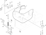 KÄRCHER Professional Ersatzteile Bodenreiniger BD 450 BAT 1.032-130.0 Abdeckung Buersten
