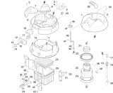 KÄRCHER Professional Ersatzteile Sauger DeLaval 220   EU 1.937-903.0 Gehaeuse Innenteile
