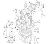KÄRCHER Professional Ersatzteile Sauger NT 551 ECO +ZUB.DE 1.734-331.0 Gehaeuse Innenteile