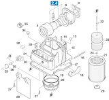KÄRCHER Professional Ersatzteile Sauger NT 551 1.734-131.0 Gehaeuse Innenteile