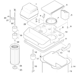 KÄRCHER Professional Ersatzteile Sauger NT 601 O. ZUBEHOER 1.458-141.0 Oberteil Einzelteile