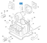 KÄRCHER Professional Ersatzteile Sauger JET STREAM    EU 1.734-561.0 Gehaeuse Innenteile