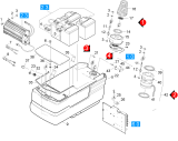 KÄRCHER Professional Ersatzteile Bodenreiniger BR 550 XL PACKAGE 1.067-804.0 Unterteil Einzelteile