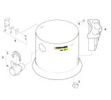 KÄRCHER Professional Ersatzteile Sauger NT 27/1 Prof EU 1.428-514.0 Behaelter