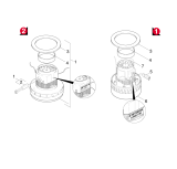 KÄRCHER Professional Ersatzteile Sauger CRONITEX K1-1100 1.734-571.0 Saugturbine