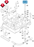 KÄRCHER Professional Ersatzteile Bodenreiniger BR 400 1.926-721.0 Einzelteile