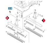 KÄRCHER Professional Ersatzteile Bodenreiniger BR 400 1.926-141.0 Saugeinrichtung