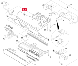 KÄRCHER Professional Ersatzteile Sauger TBS 35 E -ROT   EU 1.033-821.0 Buerstenkopf Unterteil