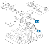 KÄRCHER Professional Ersatzteile Bodenreiniger GANSOW 10 K 40 DK 1.926-801.0 Getriebe