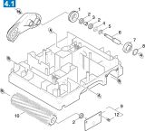 KÄRCHER Professional Ersatzteile Bodenreiniger GANSOW 10 K 40 DK 1.926-801.0 Buerstenwalze