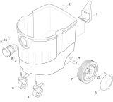 KÄRCHER Professional Ersatzteile Sauger NT 561 ECO-TORNADO 1.145-195.0 Behaelter Einzelteile
