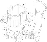 KÄRCHER Professional Ersatzteile Sauger PORTER CABLE 7814 1.146-385.0 Behaelter Einzelteile