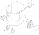 KÄRCHER Professional Ersatzteile Sauger DELAVAL 180     EU 1.145-171.0 Behaelter Einzelteile