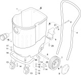 KÄRCHER Professional Ersatzteile Sauger WD 551 PROFI    EU 1.146-281.0 Behaelter
