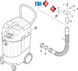 KÄRCHER Professional Ersatzteile Sauger NT 611 ECO TE   EU 1.146-201.0 Behaelter und Ablass