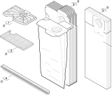 KÄRCHER Professional Ersatzteile Sauger CW 100 TORNADO 1.057-108.0 Verschleissteilesatz