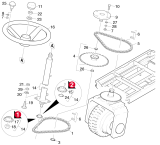 KÄRCHER Professional Ersatzteile Bodenreiniger BR 1000 BAT PACKEU 1.923-211.0 Einbau Lenkung