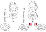 KÄRCHER Professional Ersatzteile Bodenreiniger BD 700 BAT -PACKAGE 1.990-203.0 Schneckengetriebe
