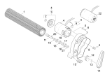 KÄRCHER Professional Ersatzteile Bodenreiniger BR 55/60 W P 1.384-121.0 Antrieb