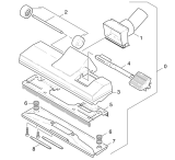 KÄRCHER Professional Ersatzteile Sauger T 201 -MIT ZUBEHOER 1.889-121.0 Kombiduese
