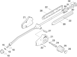 KÄRCHER Professional Ersatzteile Hochdruckreiniger Kaltwasser Druckregelstrahlrohr ohne Manometer 4.760-346.0 Druckregelstrahlrohr