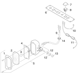 KÄRCHER Professional Ersatzteile Kehrmaschinen ABS Arbeitsbeleuchtung KMR 1200 BAT  ABS Arbeitsbeleuchtung 2.638-189.0