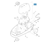 KÄRCHER Ersatzteile Dampfreiniger K 1105 *EU 1.204-909.0 Gehaeuse Unterteil