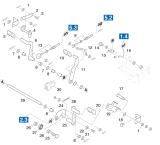 KÄRCHER Professional Ersatzteile Kehrmaschinen KMR 1000 T      EU  Pedal 1.244-104.0