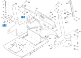 KÄRCHER Professional Ersatzteile Kehrmaschinen KMR 1250 D  Einzelteile hinten 1.091-115.0